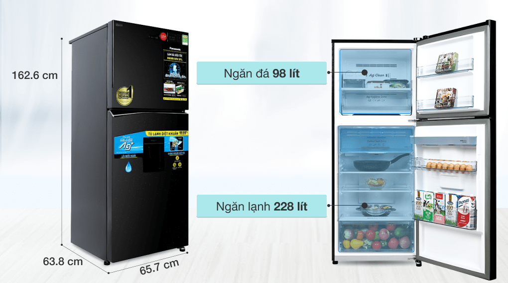 Tủ lạnh Panasonic NR-TL351GPKV Tủ lạnh Panasonic NR-TL351GPKV